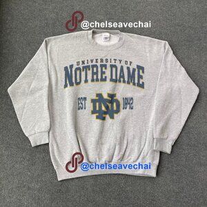 University of Notre Dame Sweatshirt Notre Dame Fighting Irish football Shirt tee
